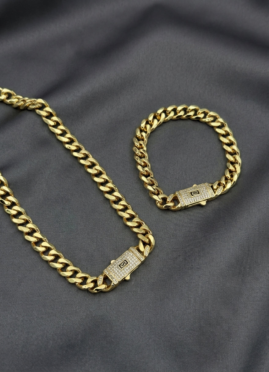 14k Gold Gurmet Kolye Bileklik Seti