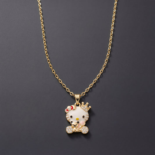 Hello Kitty çelik Kolye 45 cm