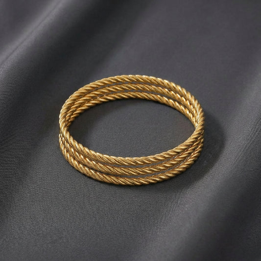 Çelik Gold Bilezik 3'lü 5.8 Boy